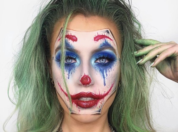 Макияжи красками на леце