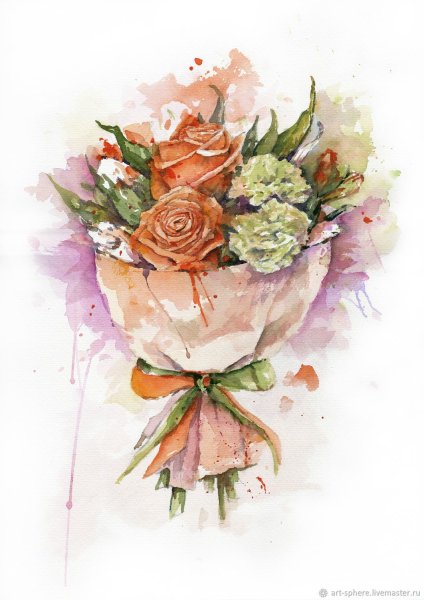 Акварельный букет