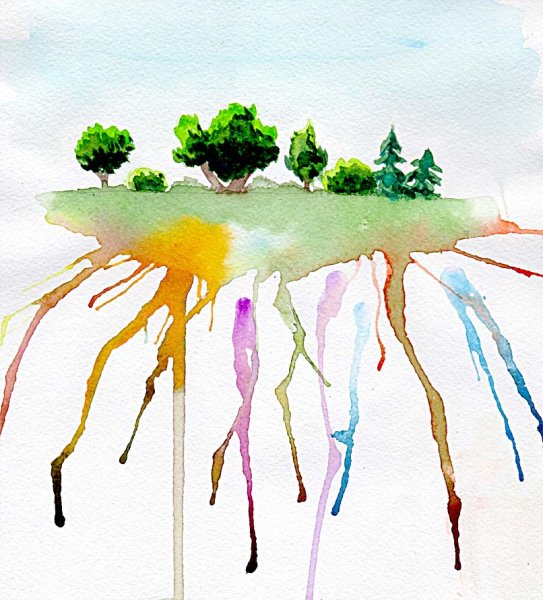 Рисование каплями