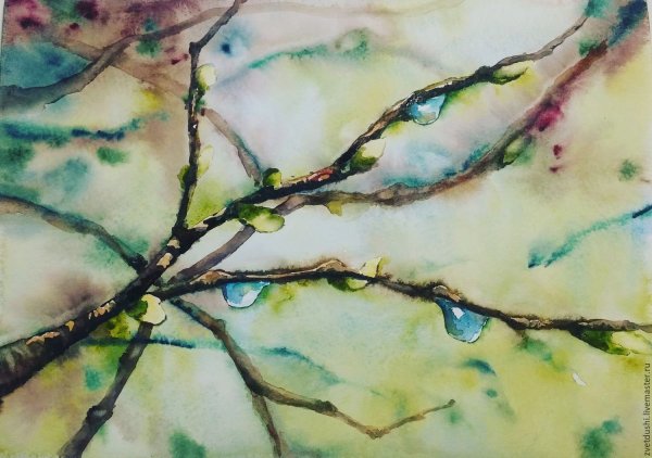 Акварельные капельки