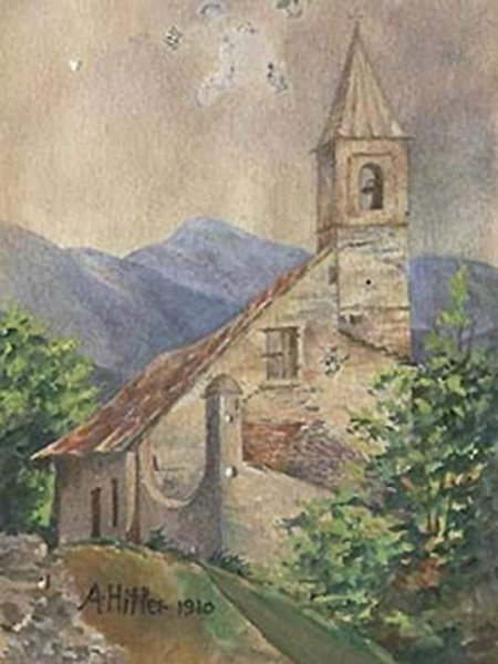 Австрийский художник Адольф Гитлер картины