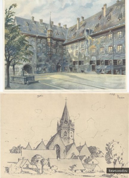 Картины Гитлера эскизы