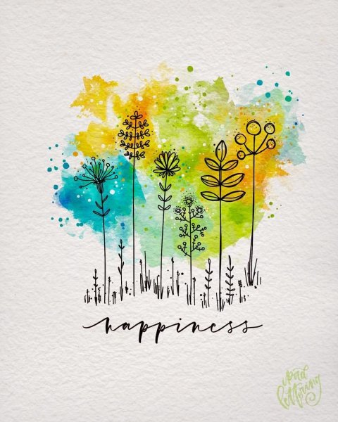 Рисунки акварелью открытки