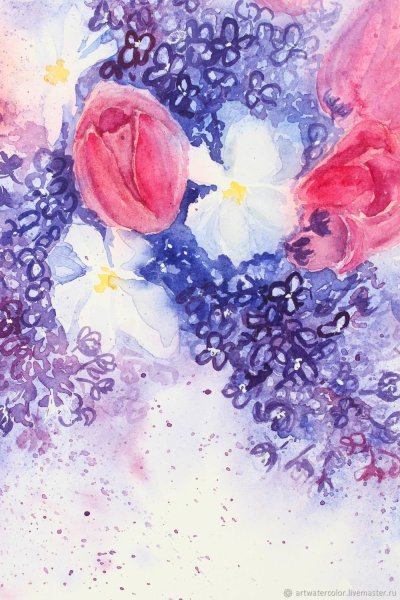 Эффектные рисунки акварелью