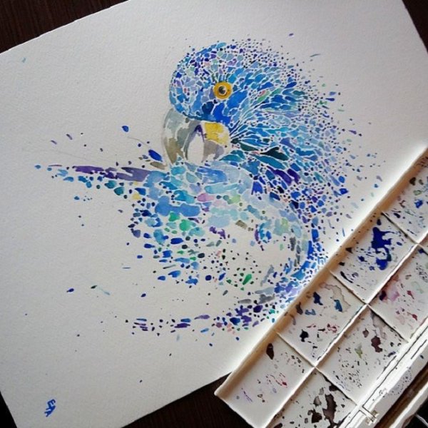 Рисование необычными материалами