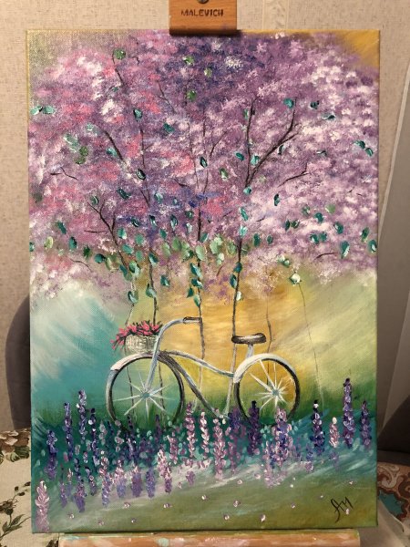 Рисование акрилом на холсте