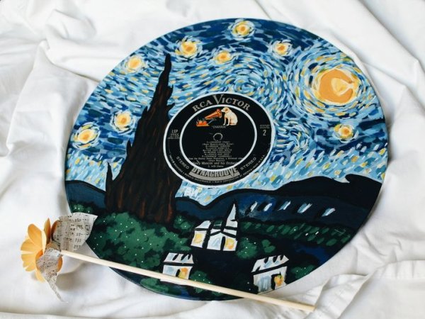 Рисование на пластинках