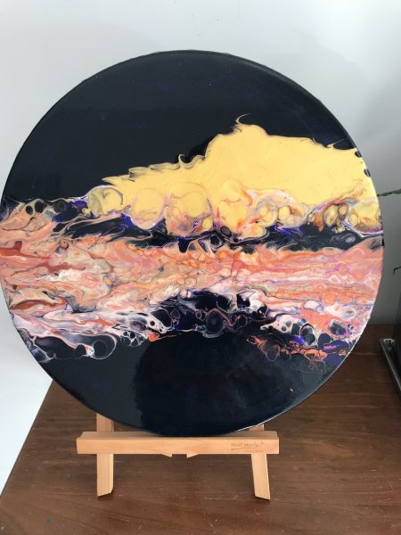 Рисование на пластинках акрилом