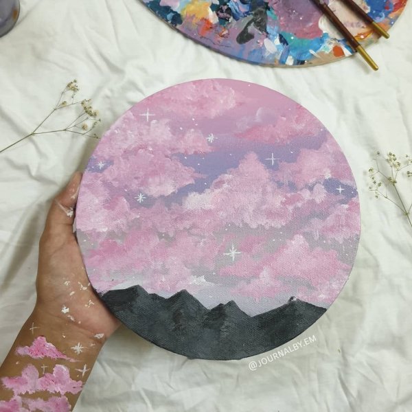 Роспись виниловых пластинок гуашью