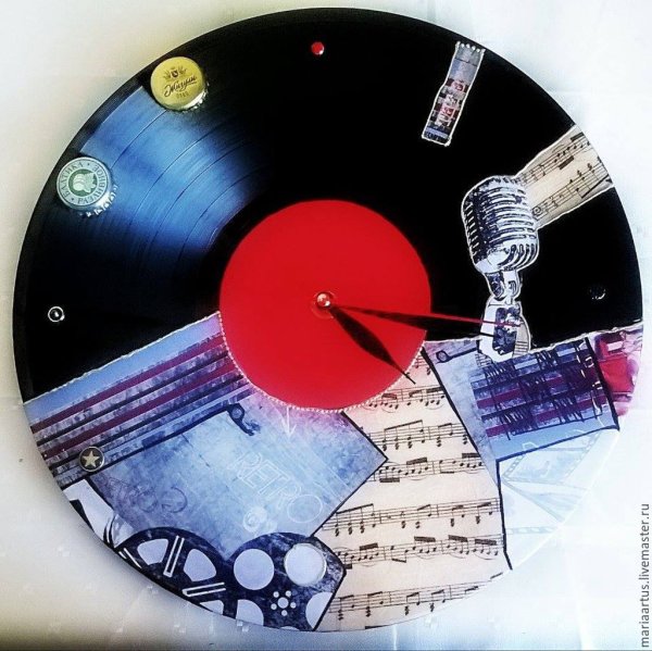 Декупаж на пластинках виниловых