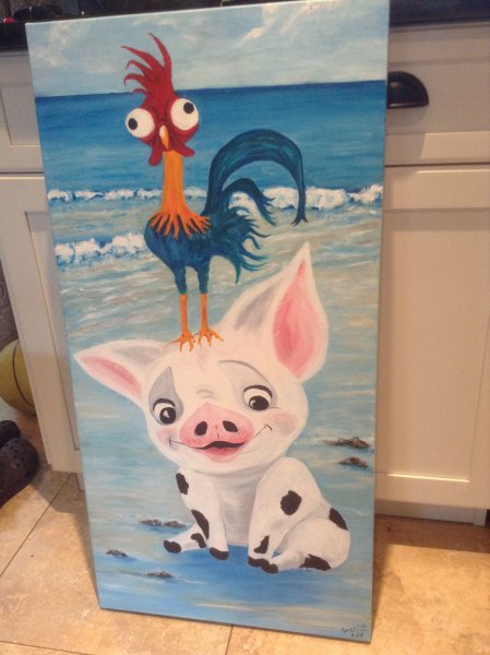 Мультяшки акрилом