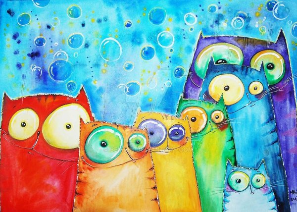 Смешные картины красками