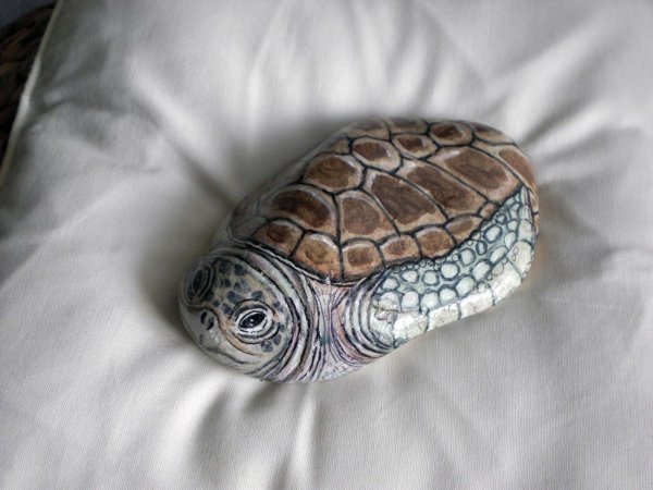 Разрисовываем под камень