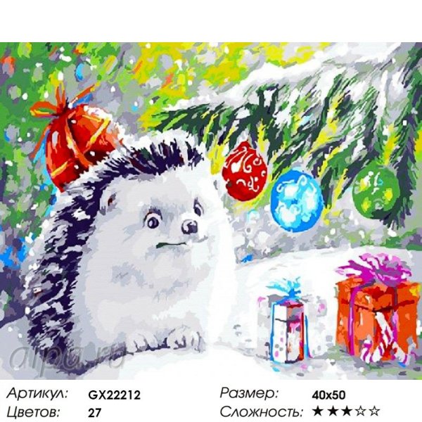 Новогодние рисунки на холсте