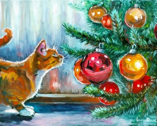 Новый год живопись