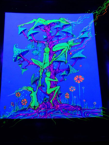 Неоновые краски для рисования