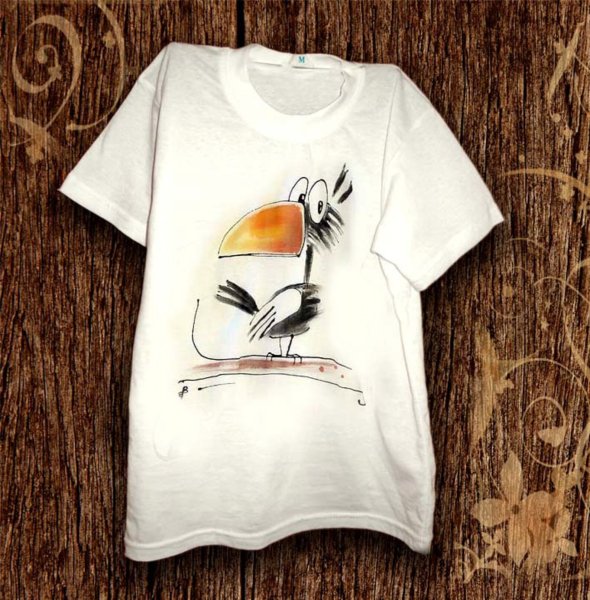 Роспись футболки для парня