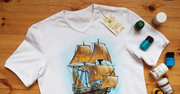 Роспись футболки для мальчика