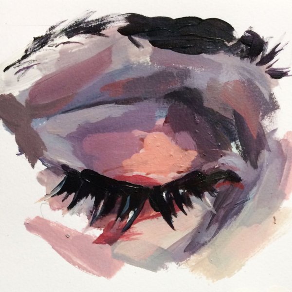 Рисование мазками акварелью