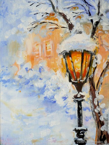 Новогодние картины маслом