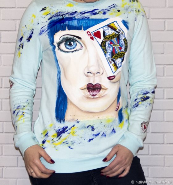 Разрисованная кофта