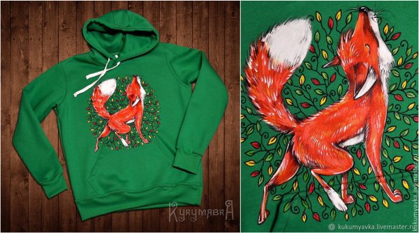 Одежда расписанная акриловыми красками