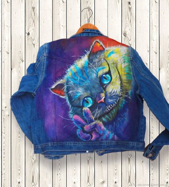 Джинсовки разрисованные красками