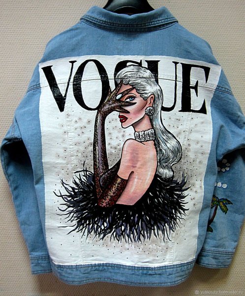 Роспись джинсовой куртки