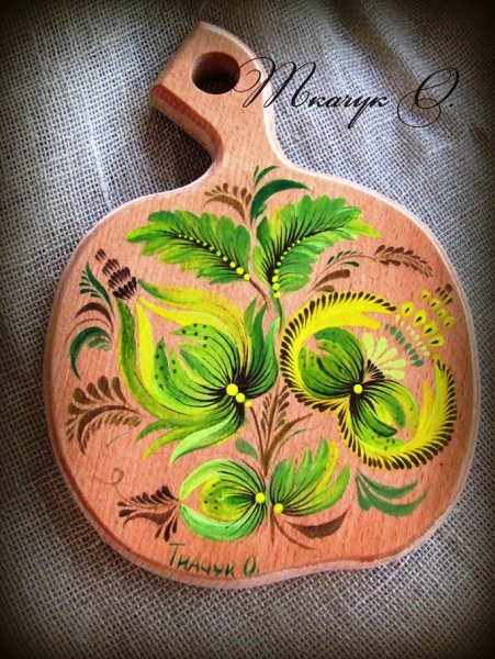 Расписать разделочную доску