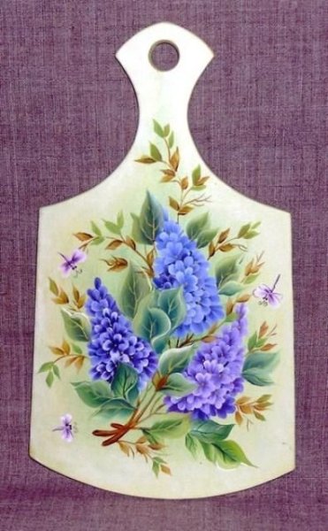 Роспись дощечек акрилом