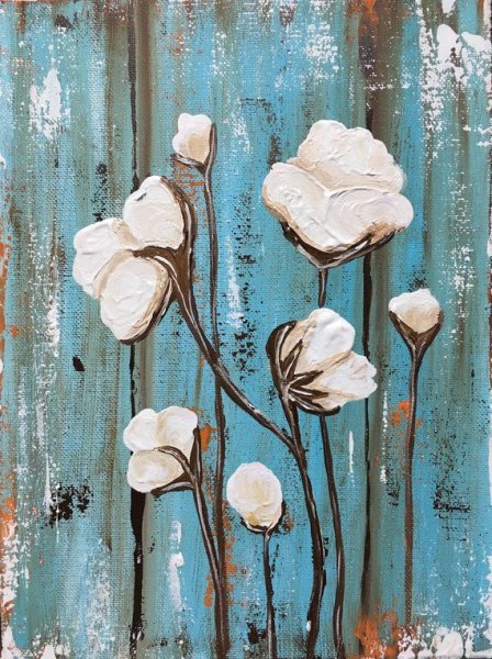 Интерьерная живопись хлопок