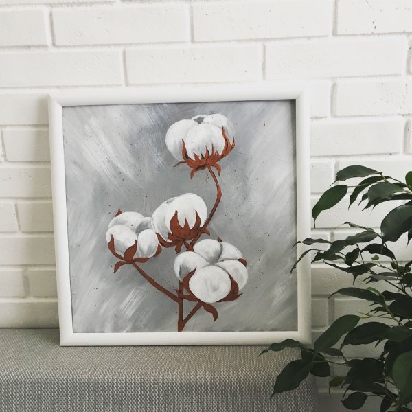 Интерьерная живопись хлопок