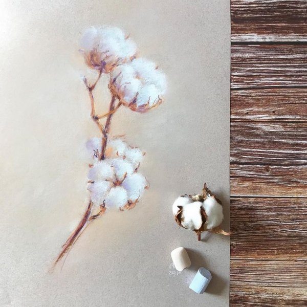 Интерьерные картины пастелью