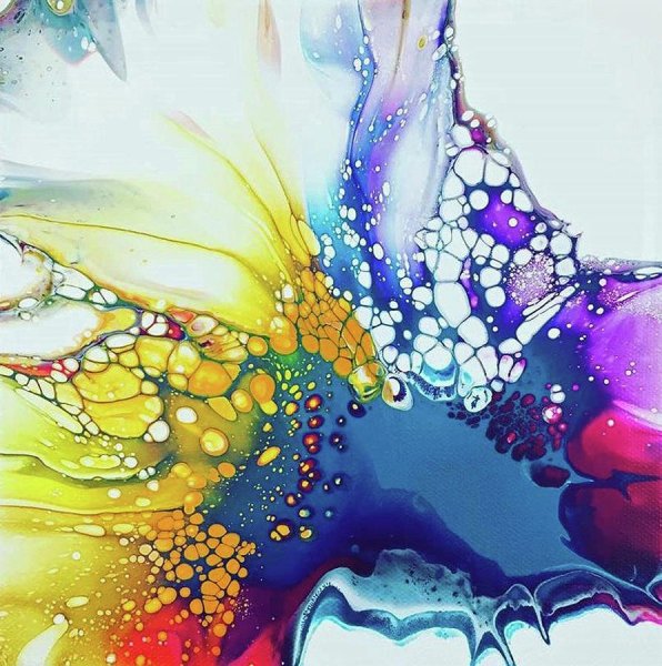 Абстракция акрилом