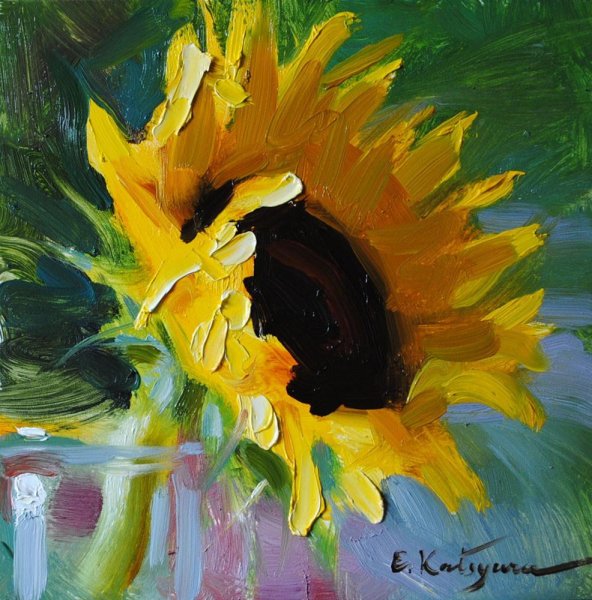 Елена Кацура живопись мастихином