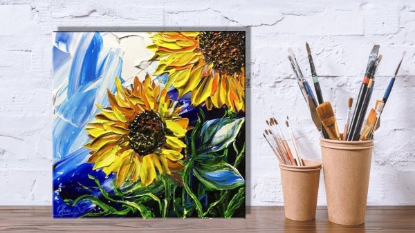 Быстрая картина акриловыми красками