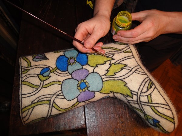 Роспись по войлоку