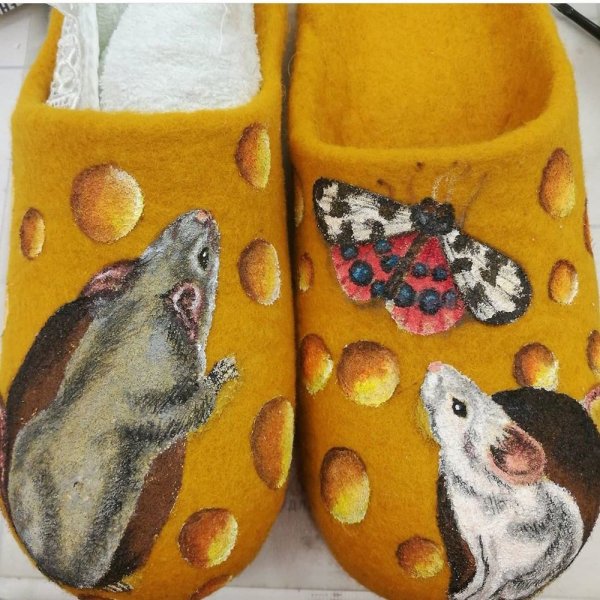 Валенки ручная роспись