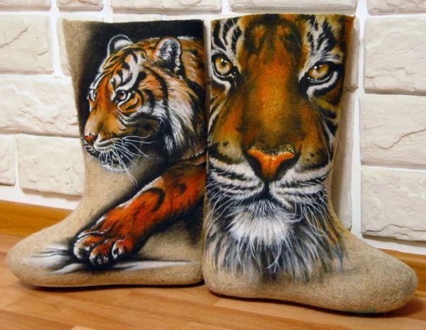 Панно зимние домики