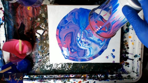 Необычные эффекты рисования акриловыми красками