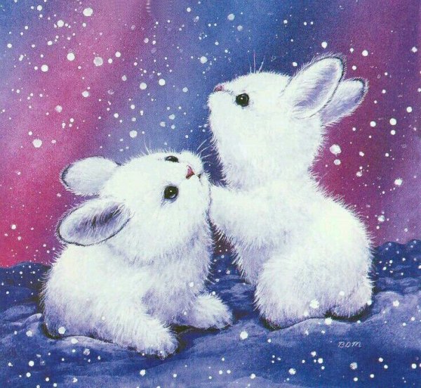 Зайка акрилом