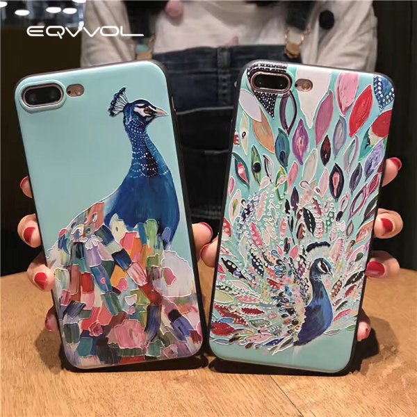 Рисунок на чехол для телефона акриловыми красками