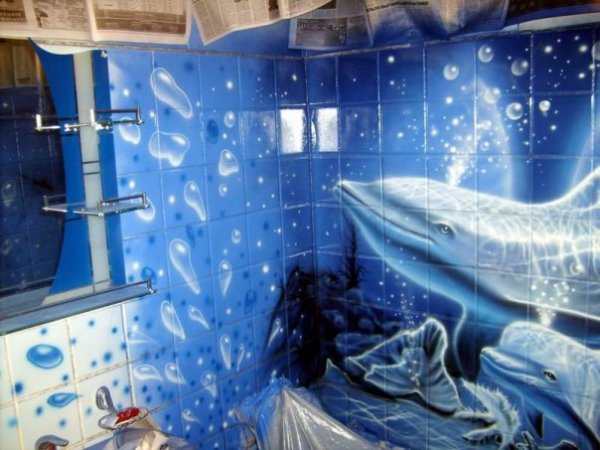 Ванная комната живопись