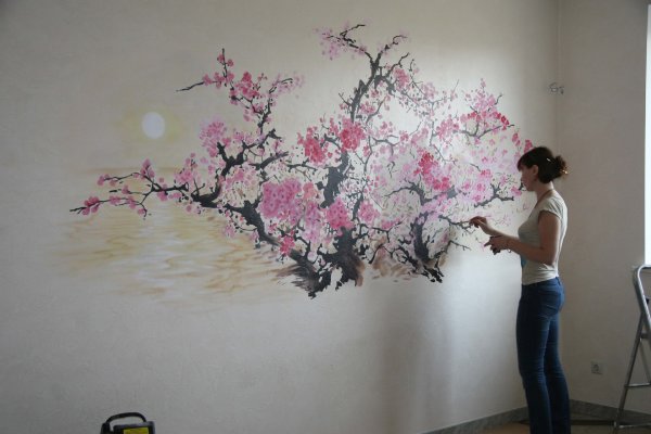 Рисование на стене в квартире