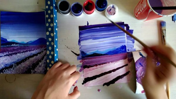 Рисование акрилом пошагово