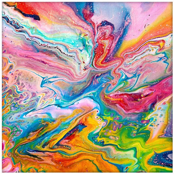 Техника флюид арт акрил