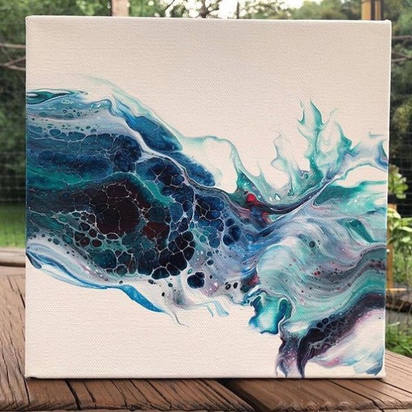 Флюид арт техника