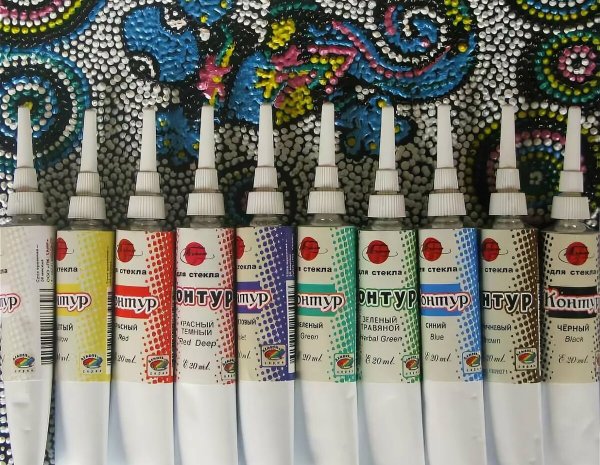 Акриловый контур Таир для точечной росписи