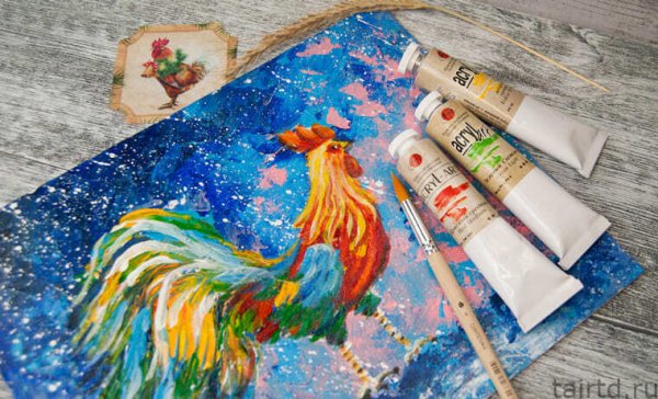 Рисунки акриловыми красками