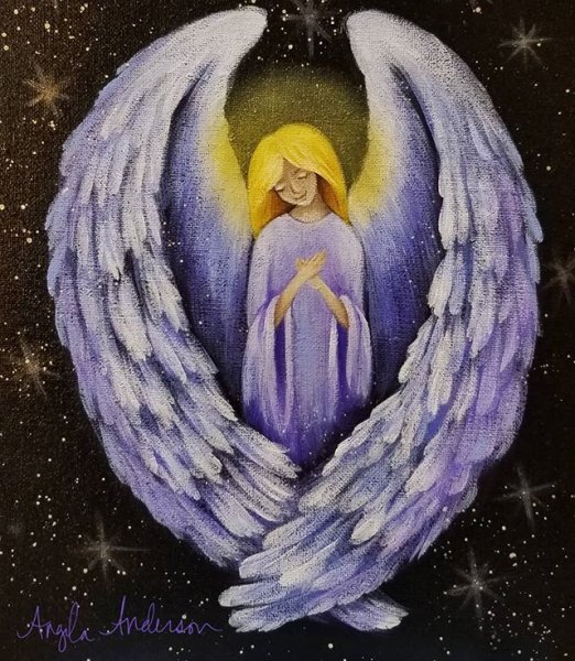 Ангел акрилом